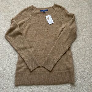 Gold sweater with sparkle detail